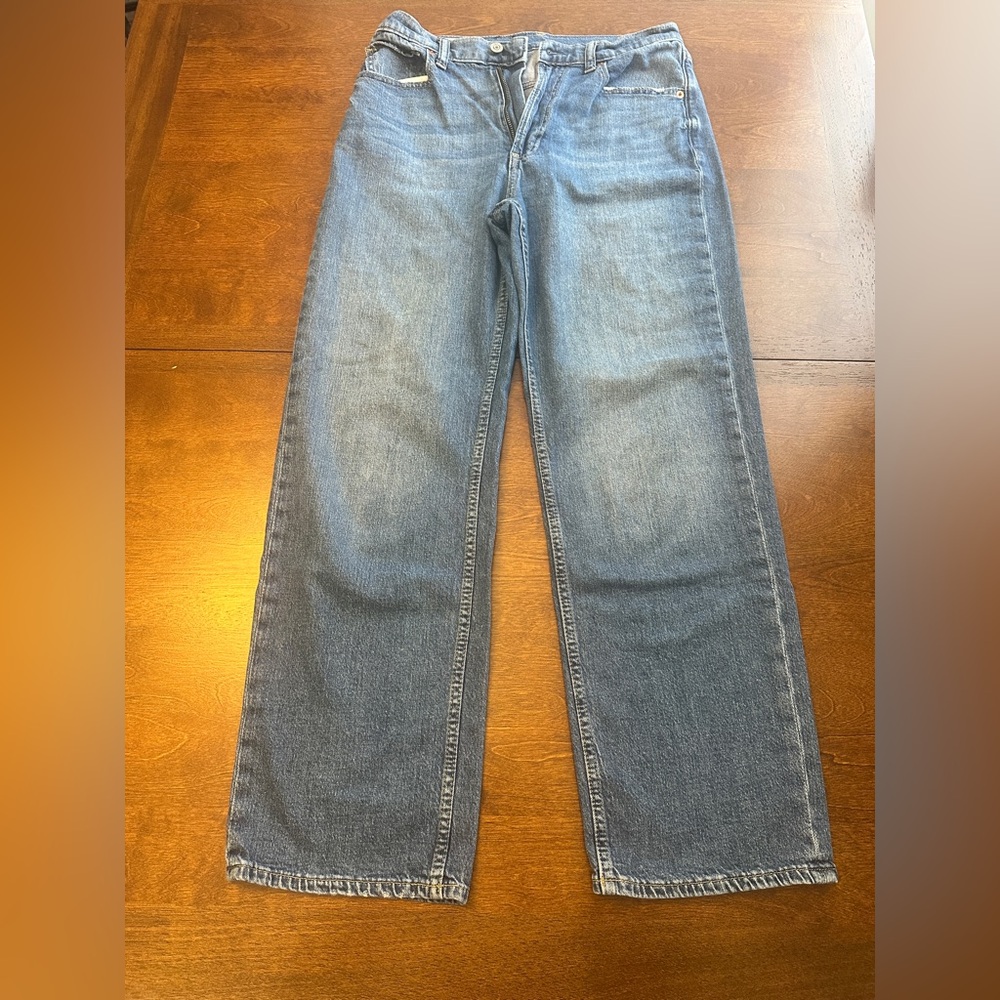 GAP Women's Loose High Rise Jeans - Blue
